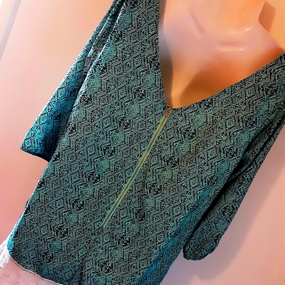 Pink Owl Shift Dress Aztec Print Size Large NWOT - Picture 9 of 12